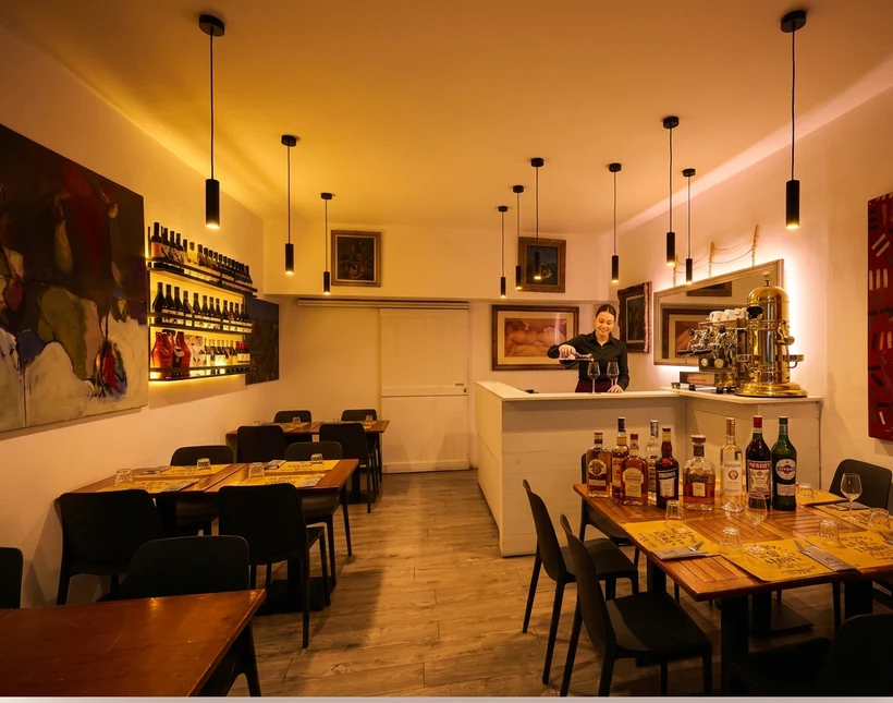 Interno della vineria