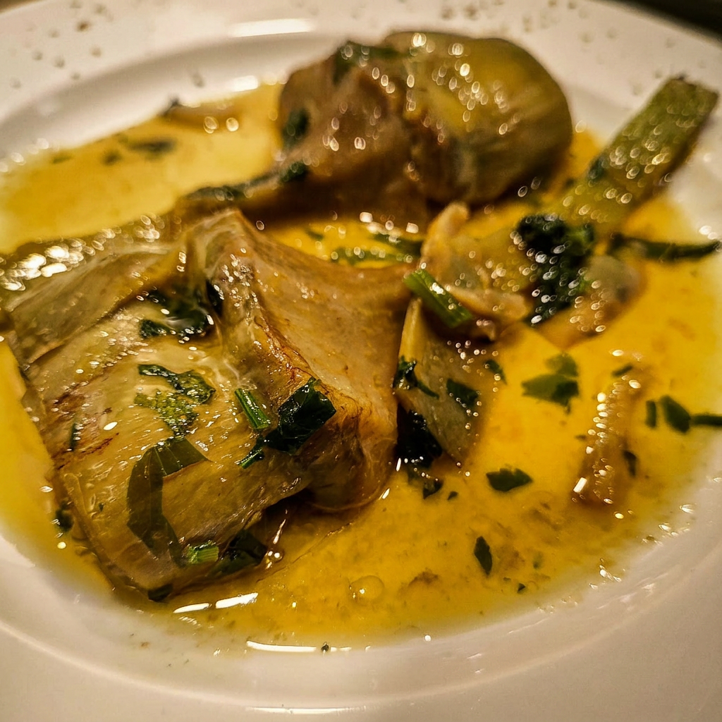 Carciofi alla romana alle erbe aromatiche