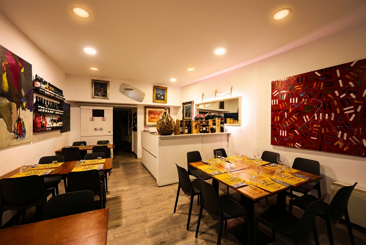 Interno della vineria